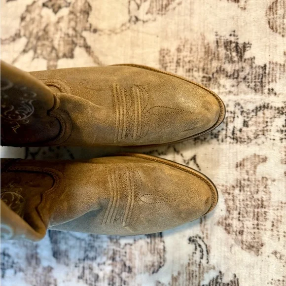 Twisted X Tan Embroidered Leather Cowboy Boots - Picture 3 of 3